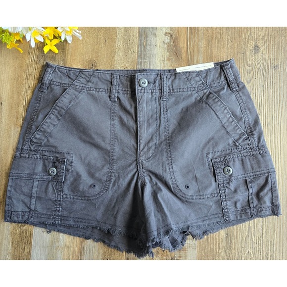 American Eagle Outfitters Pants - NWT American Eagle Boyfriend Shorts Size 4 30W Black/Gray Cargo Casual AEO